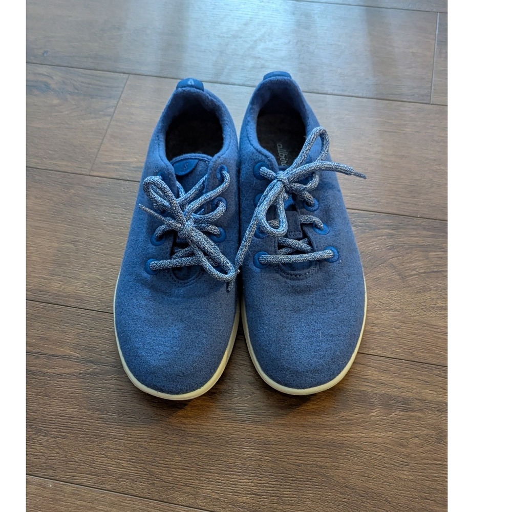 Allbirds Women‎ Wool Runners Blue Merino Wool Sneakers Size 9 WR W9